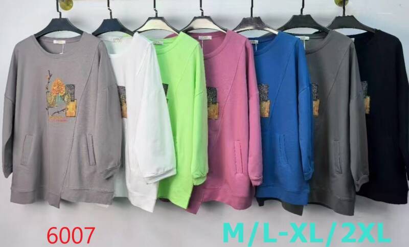 Bluzki damskie Roz M/L-XL-2XL, Mix Kolor Paczka 12 szt